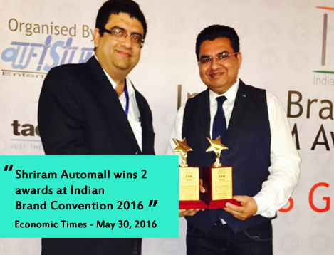 Sameer Malhotra - Shriram Automall wins 2 awards at Indian brand convention 2016